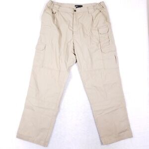 5.11 Tactical Cargo Pants Mens 40x32 Khaki Ripstop Utility Workwear Gorpcore